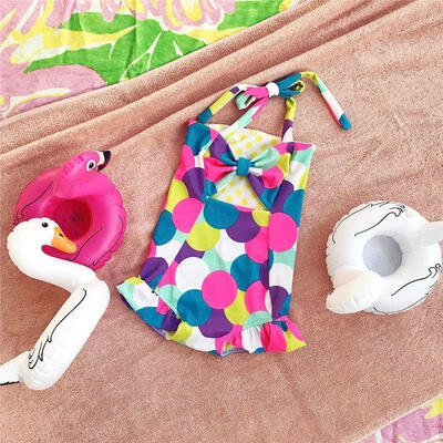 

Colorful Kids Baby Girls Swimable Bikini Swimwear Swimsuit Bathing Suit Swimming