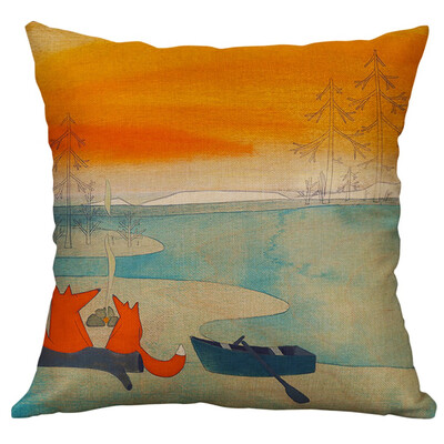 

Siaonvr Simple Linen Creative Lovely Pillow Cover Pillow Cover Car Pillow Cover