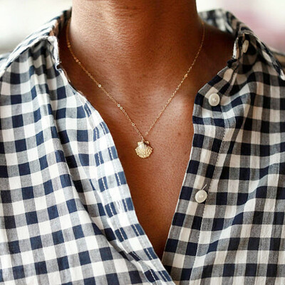 

Europe&the United States small sexy layered item shell necklace necklace beach jewelry ladies necklace