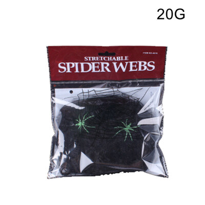 

Realistic Stretchy Cobweb Spider Web Halloween Party Props Haunted House Decor