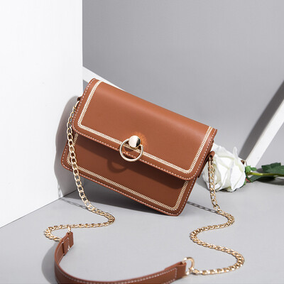 

Womens Chain Korean version of Xiaofang Baoyang Chain Baitao Chic Single Shoulder Slant Bag