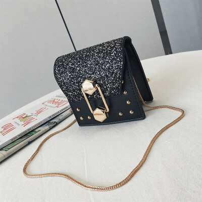 

Female bag 2019 new Korean fashion PU handbag chain rhombic shoulder Messenger bag