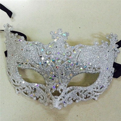 

FUNNYBUNNY Masquerade Performance Half Face Fox Sequin Lace Mask Princess Venice Mask Halloween Christmas Party Ball Mas