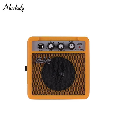 

Muslady 5W Mini Guitar Amplifier Amp Speaker with 35mm & 635mm Inputs 14 Inch Output Supports Volume Tone Adjustment Overdrive