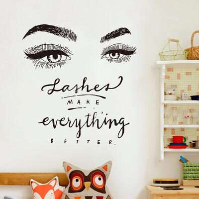 

〖Follure〗Eye And Face Shop Creative Carving Can Remove Personality Wall Stickers