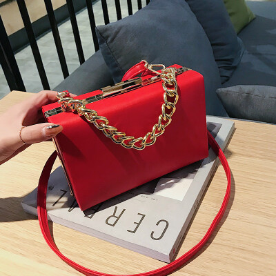 

2019 New High Quality Box Simple Crossbody Shoulder Bags Fashion Chain Women Small Vintage Messenger Bags Luxury Summer Handbag