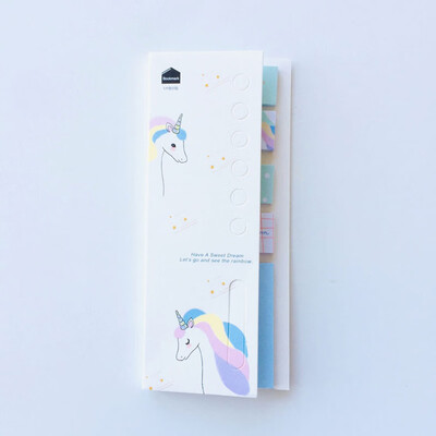 

sticky notesCreative Unicorn Mini Row Sitting Convenience Post Stationery For Notes Message
