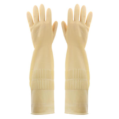 

1 Pair Natural Latex Gloves Garden Rubber Wear Resistant Working Gloves