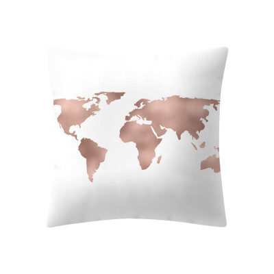 

〖Follure〗Rose Gold Pink Cushion Cover Square Pillowcase Home Decoratio