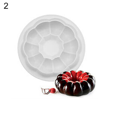 

Flower Heart Castle Silicone Mold Cake Cookie Mould DIY Handmade Crafting Tool