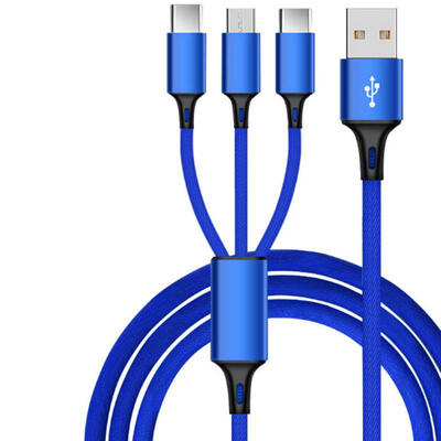 

3-in-1 Charging Cord 3A Quick Charge Type C Micro USB Lightning Cable