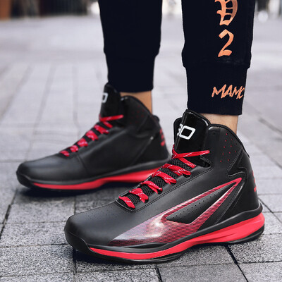 

High-top running basketball shoes mens outdoor sports boots wear-resistant damping shoes fashion mens shoes tide