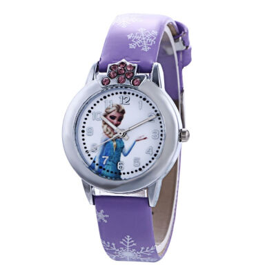 

Childrens Watch Ice Frozen Waterproof Quartz Watch Cute Cartoon Pupil Watch