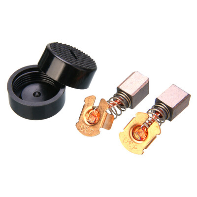 

2x Carbon Brushes W Caps For CB-430 BGA450 BGA452 DGA452 GA400 BGA402 Accessory