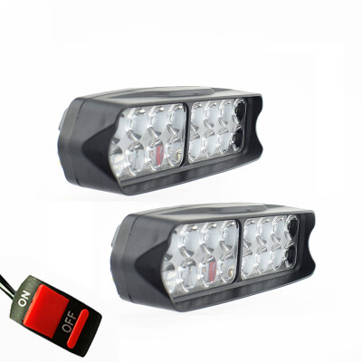 

Motorcycle headlights 24w12V LED moto Fog spot lamp 2400LM motorbike spotlights Scooter auxiliary lights headlamp work lights