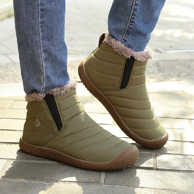 

Outdoor Water-resistant Non-slip Snow Boots Slip-on Winter Warm Shoes for Men&Women