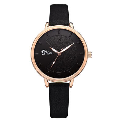 

Womens Watches DISU Best Selling Ladies Quartz Wristwatch Leather Strap High Quality Clock Fashion Dress Reloj Mujer