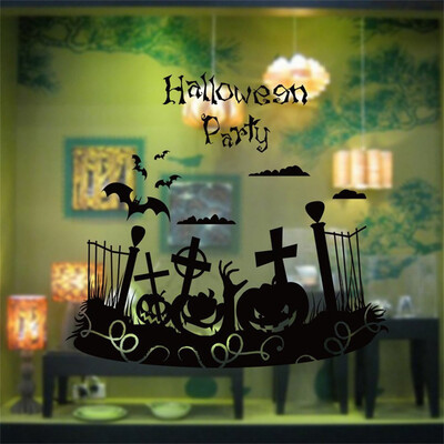 

〖Follure〗Halloween Party Fence Halloween Holiday Decoration Wall Stickers Home Decoration