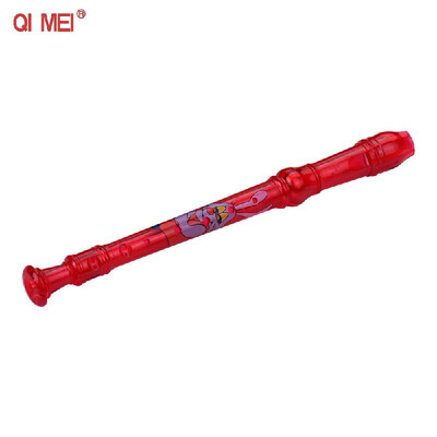 

QIMEI QM6A 8 Holes Soprano Descant Recorder ABS Flute with Cleaning Stick Portable Lanyard Finger Rest Wind Instrument for Beginne