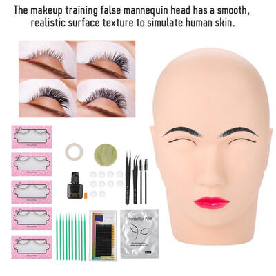 

Greensen 11pcs Set Eyelashes Extension Kit Grafting False Eyelashes Tweezers Cleaning Rods Glue