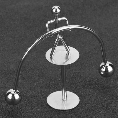 

Greensen Popular Delicate Ultra-Mini Balance Pendulum Novel Weightlifting Iron Man Metal Craft Tumbler