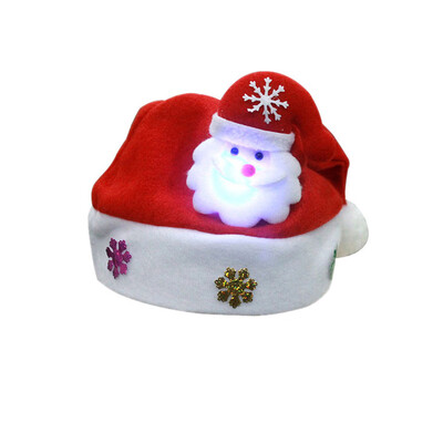 

〖Follure〗2PC Kids LED Christmas Hat Santa Claus Reindeer Snowman Xmas Gifts Cap