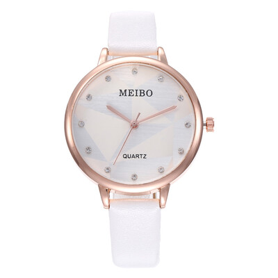 

Fashion Women Watches Dial Ladies Luxury Quartz Wristwatch High Quality Leather Strap Casual Clock Dress Relojes Para Mujer