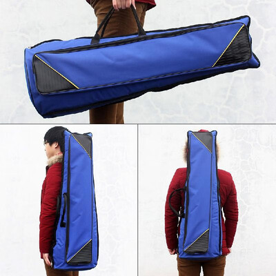 

600D Water-resistant Trombone Gig Bag Oxford Cloth Backpack Adjustable Shoulder Straps Pocket 5mm Cotton Padded for AltoTenor Tro