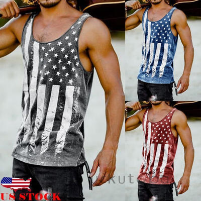 

Men´s Gym Bodybuilding Stringer Tank Top Muscle Workout Sport Fitness Shirt Red Grey Blue