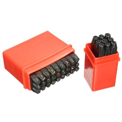 

36PCS Letter&Number Stamp Punch Set Hardened Steel Work On Metal Wood Leather Surfaces