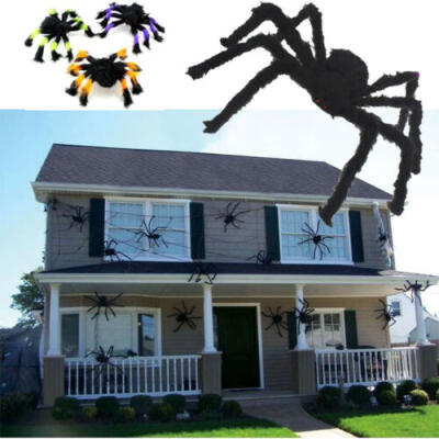 

Spider Halloween Decoration Haunted House Prop Indoor Outdoor Black Giant 3 Size