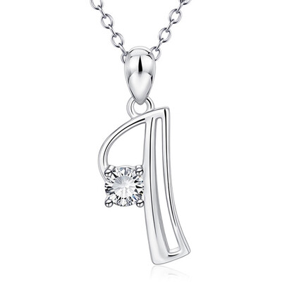 

Initial Necklace 925 Sterling Silver Letters 26 Alphabet Pendant Necklace