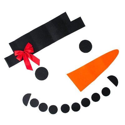 

DIY Christmas Snowman Decoration 16 Piece Set Outdoor Garage Door Decoration