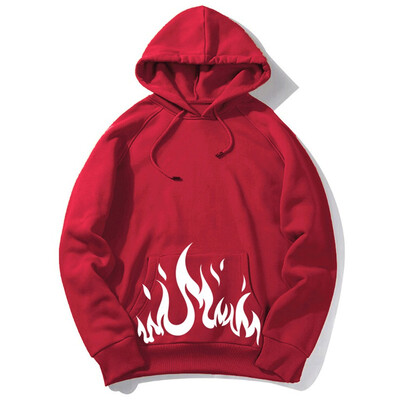 

Toponeto Mens Fashion Autumn Winter Casual Coat Hooded Long Sleeve Printing Jacket