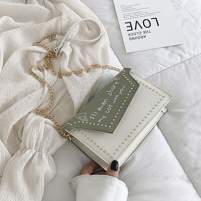 

Ins fashion Korean bag handbags summer small fresh 2019 new texture wild chain slanting small bag tide