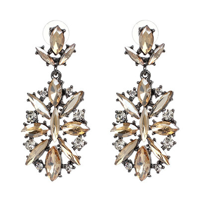 

JURAN 2018 New Arrival Full Crystal Stud Earrings For Women Original Authentic Jewelry Gift Statement Jewelry P2404-1