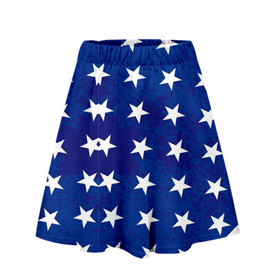

Roseonmyhand Womens Skirt Independence Day Print Casual Skirt Fashion Pleated Skirt