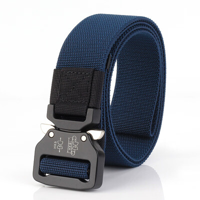 

Men Tactical Belt Military Nylon Trouser Belts Metal Buckle Canvas Style Belts Army Designer Male Training Waist Belt Fishing