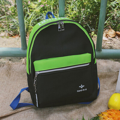 

Tailored Leisure Travel Nylon Color Patchwork Shoulder Bag Student Backpack Couples Bag
