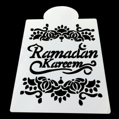 

Muslim Festival Ramadan Cake Decorating Spray Pattern Mold Muslim Fasting Eid al-Fitr Theme Cake Decoration Tools Supplies