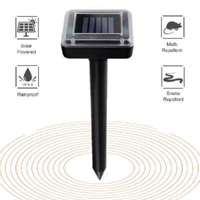 

Solar Mole Repellent Ultrasonic Pest Rodent Repellent Solar Powered Gopher Repeller Waterproof Rainproof for Lawn Garden Yards