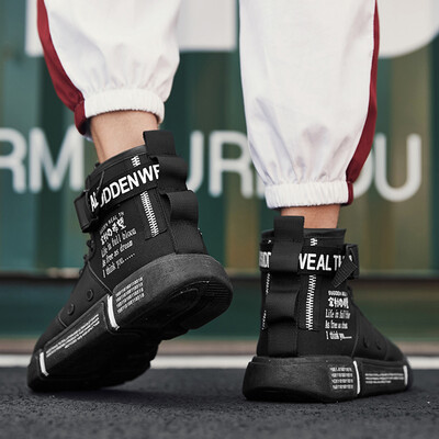 

Mens shoes summer white sports leisure Korean version 100 white shoes autumn high-heeled board shoes