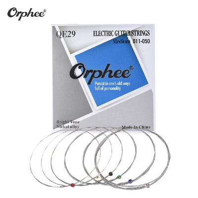 

Orphee QE29 Electric Guitar String 6pcsSet011-050 Hexagonal Steel Core Nickel Alloy Medium Tension