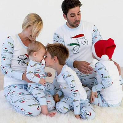 

Family Matching Christmas Pajamas Set Women Baby Kids Winter Sleepwear UK