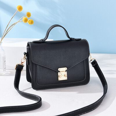 

2019 new sewing thread simple casual students wild ins wind Korean version of the small square bag Messenger bag