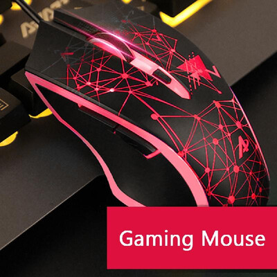 

Ajazz AJ119 Wired Gaming Mouse 6 Button LED 2400 DPI Optical DPI Computer Mouse Gamer Mice