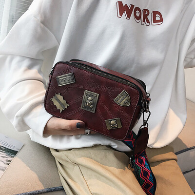 

2018 autumn fashion wild small square bag ribbon icon shoulder diagonal bag tide luxury handbags women bags designer