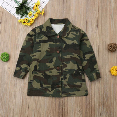 

SUNSIOM Children Toddler Boys Girls Camouflage Jacket Wind Warm Coat Long Sleeve Outfit