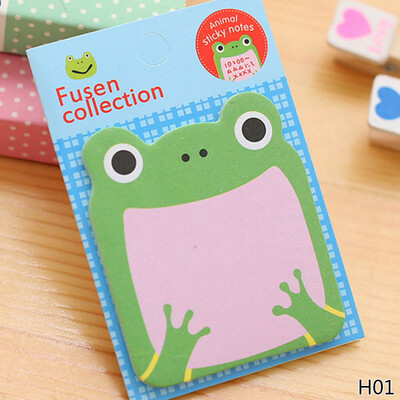 

1pc Cute Forest Planner Cartoon Page Marker Sticky Note Memo Pad Zoo Animal