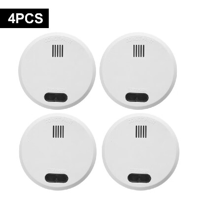 

Wireless Smoke Detector Photoelectric Fire Alarm Battery-Powered Light Sound Warning Fire Safety for Home Hotel School
